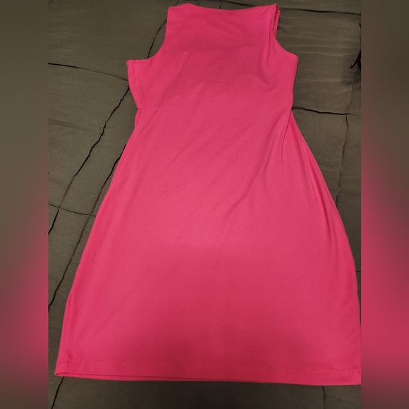 Susana Monaco One Shoulder Cut-Out Dress in Shocking Pink Size Small - Picture 7 of 9